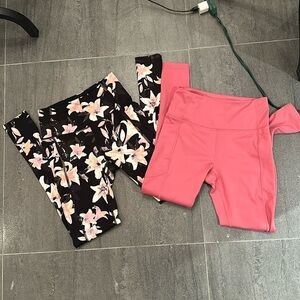 2 Victoria's secret workout or lounge leggings size 2